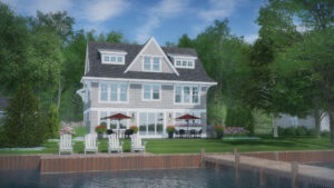 Render of the Hutchins Lake Traditional Home